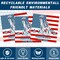 140PCS 4th of July Patriotic Party Supplies Set for 20 Guests – American Flag Disposable Tableware Kit with Plates, Cups, Napkins & Cutlery for Independence Day & Election Day Decorations (Light Blue Theme)